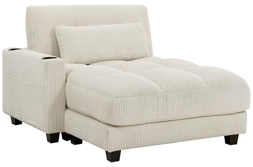 Cord-Sofa mit Schlaffunktion, Schlafsofa mit Becherhalter, Produktbild 