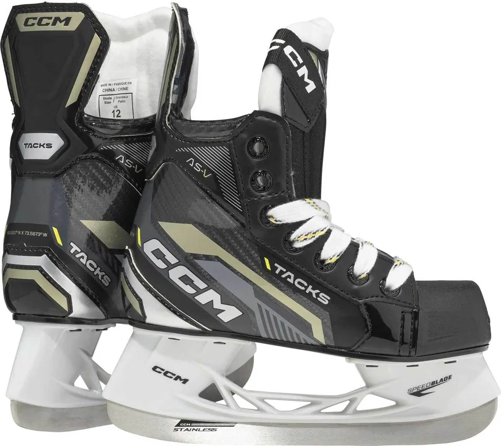 Patins à glace pour l'école de hockey CCM Tacks AS-V Bambini EU27 noir