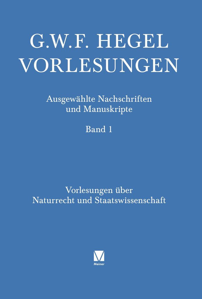 Vorlesungen über Naturrecht und Staatswissenschaft