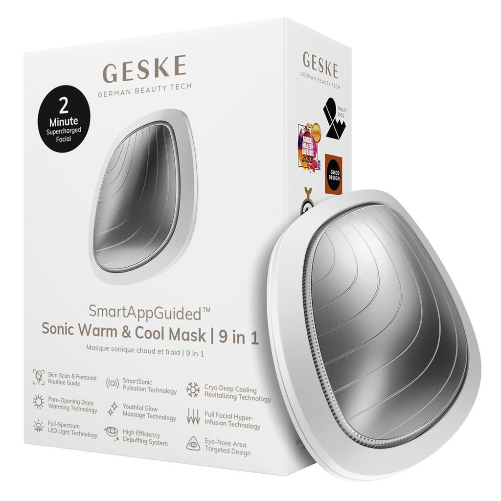 9 in 1 Beauty LED-Gesichtsmaske Voll-LED-Spektrum und Rotlichttherapie Wärme Kühlung Erhöhte Gesichtspflege-Aufnahme Gesichtsmassagegerät
