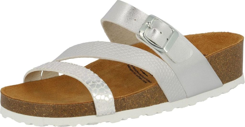 Lico Pantolette Natural Glitter silber Gr. 41 Produktbild 