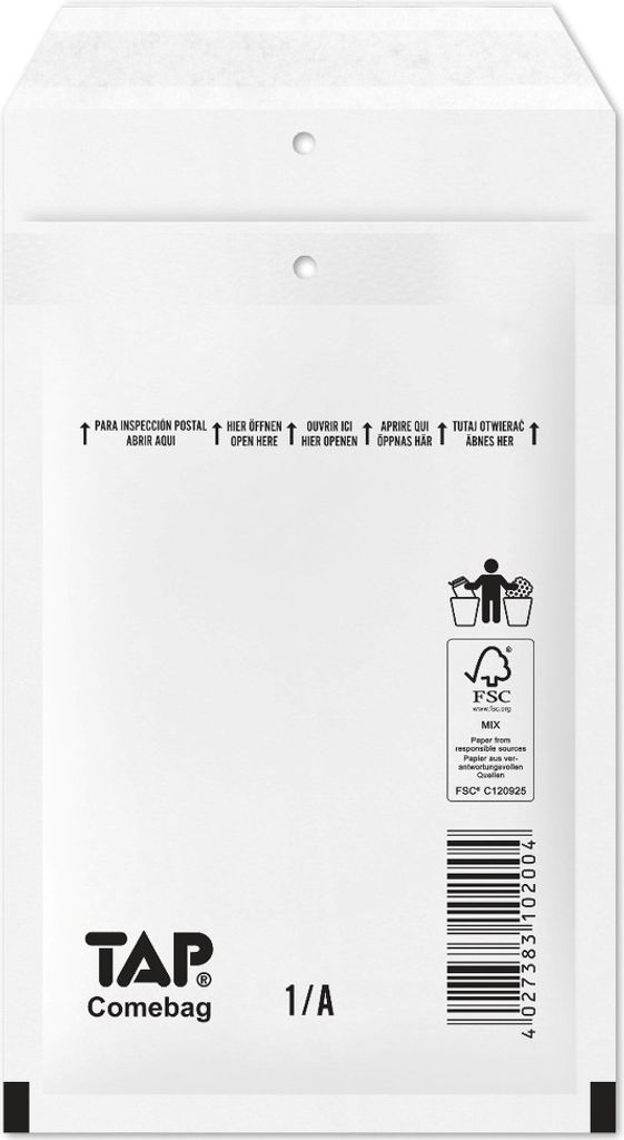 1/100 w 100 Stück Luftpolsterumschlag 1/A 120x175 mm