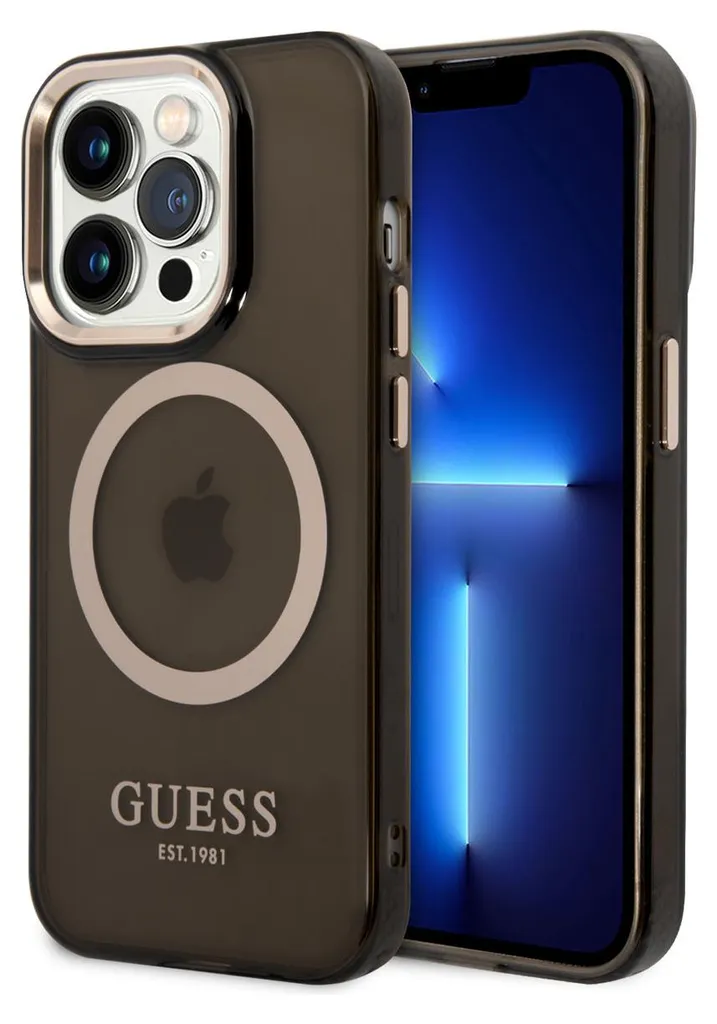 Prezzo Outlet Guess Custodia iPhone 14 Pro Max MagSafe Nero