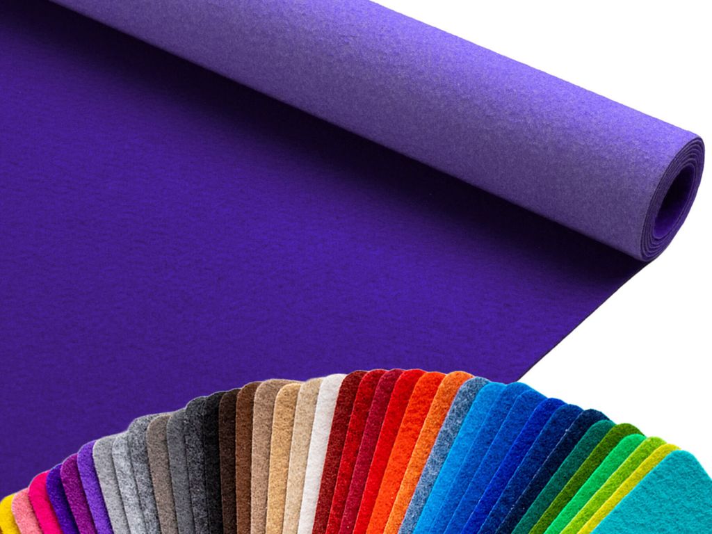 Eventteppich PODIUM Lila 1,00m x 10,00m B1 Messeteppich, Hochzeitsteppich