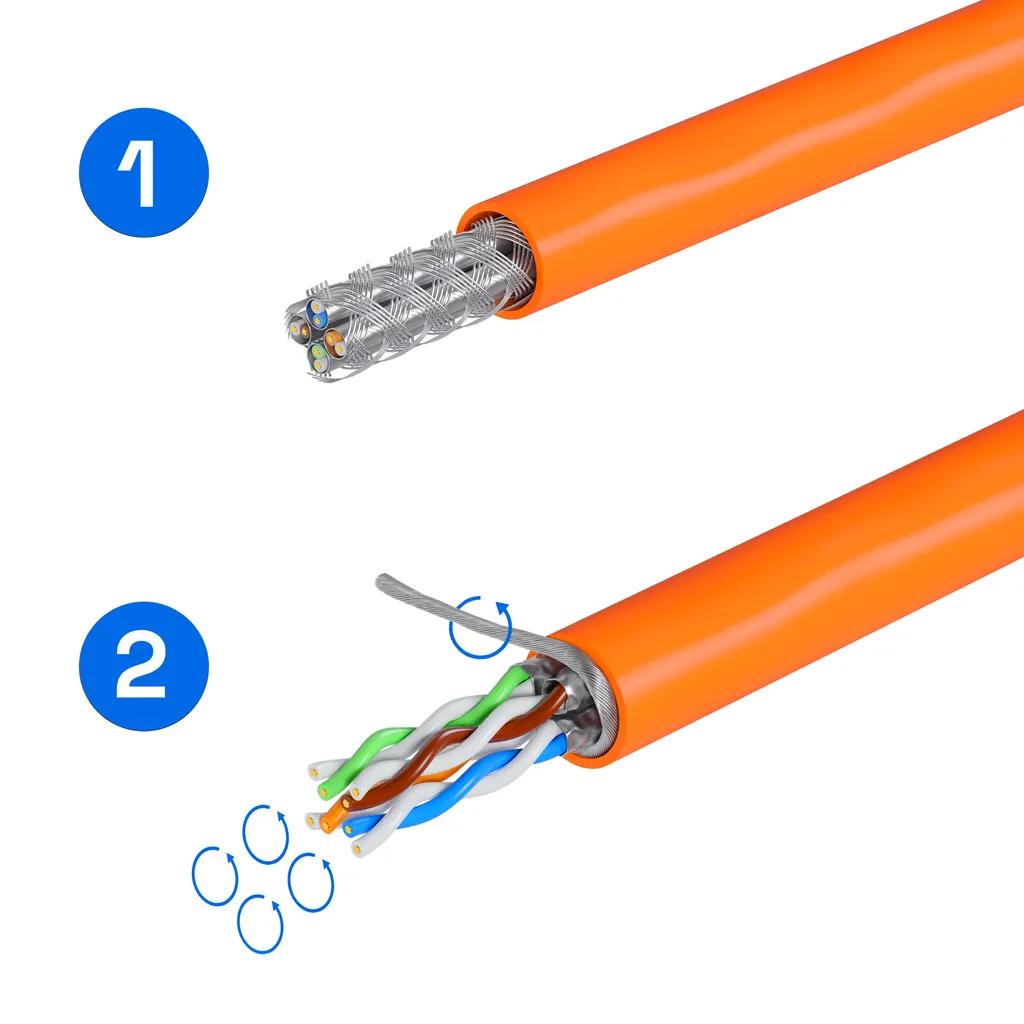 Module Keystone RJ45 Cat.7 blindé STP sans outils pour réseau Ethernet