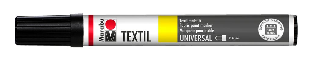 Marabu 0117 03 073 Barva na textil černá 2-4 mm(P) Obrázek produktu 