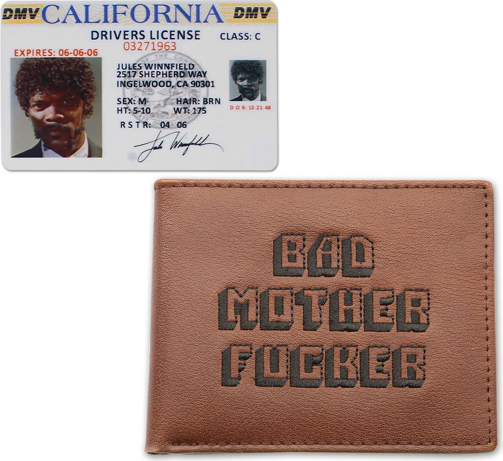 Pulp Fiction Bad Mother Fucker Purse Set Obrázok produktu 