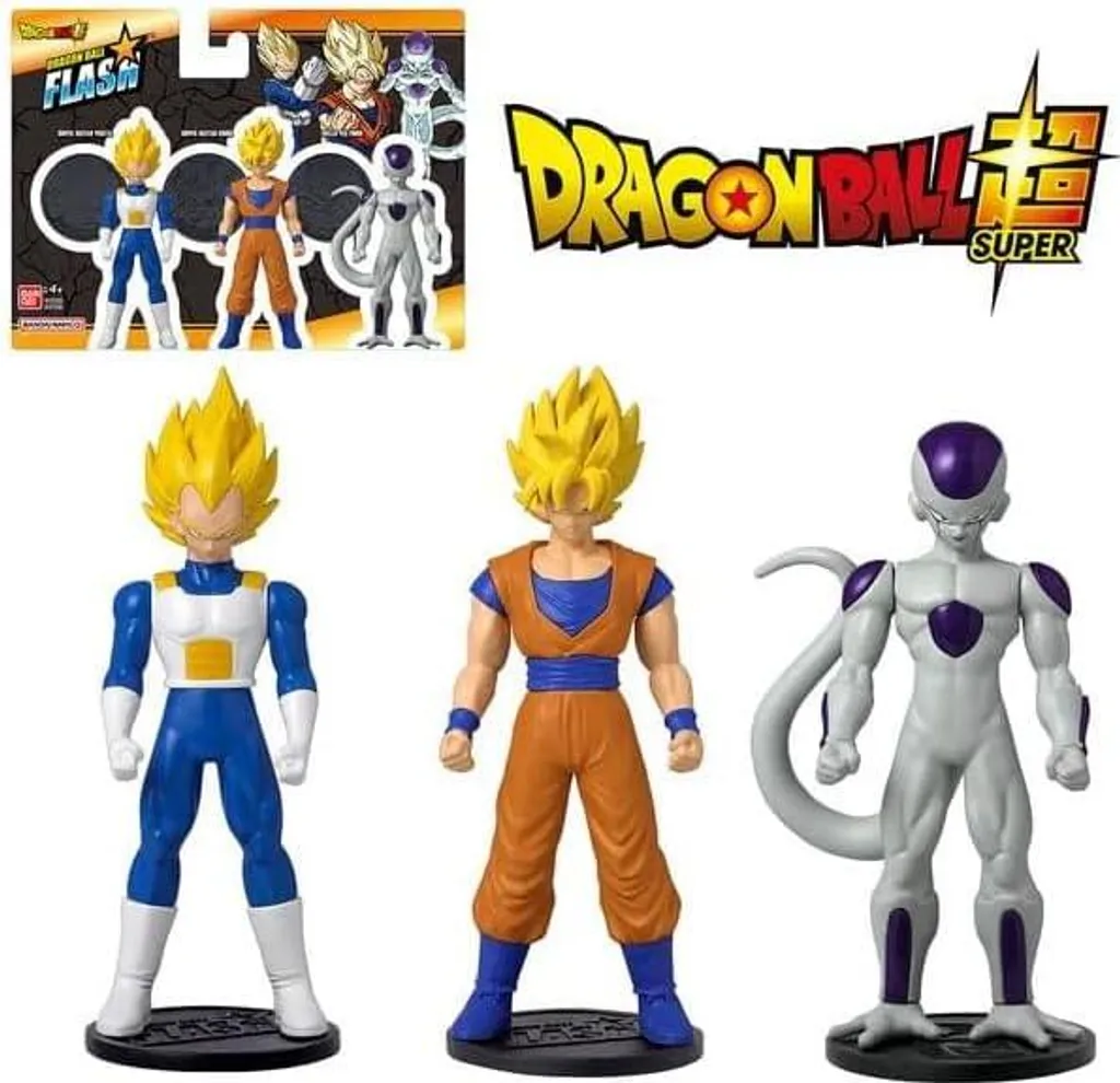 Pack 3 Figurines Dragon Ball 10cm Flash - Le Cadeau Idéal Sans Casse