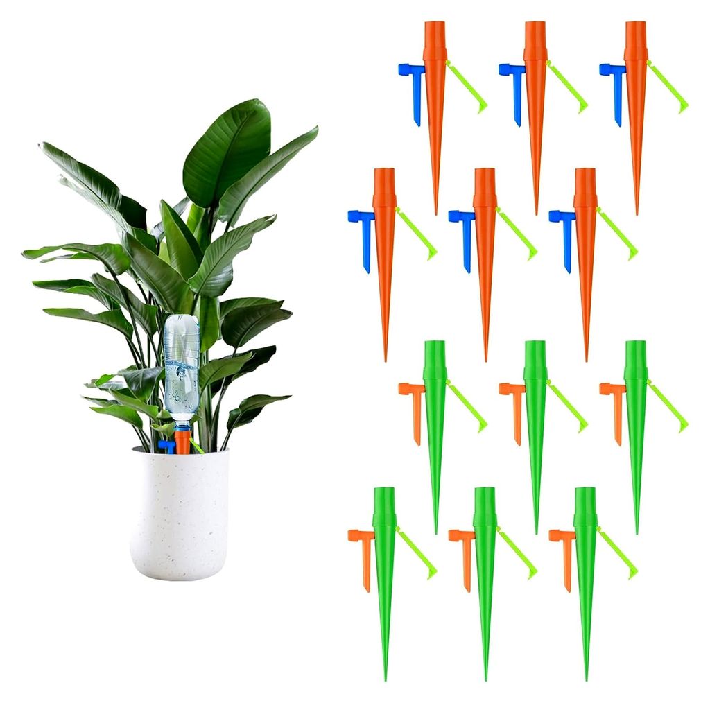 Bewässerungssystem, 12 Stück Automatisches Bewässerungsset für Balkon- und Zimmerpflanzen, geeignet für Topfpflanzen, Gartenpflanzen und Blume...