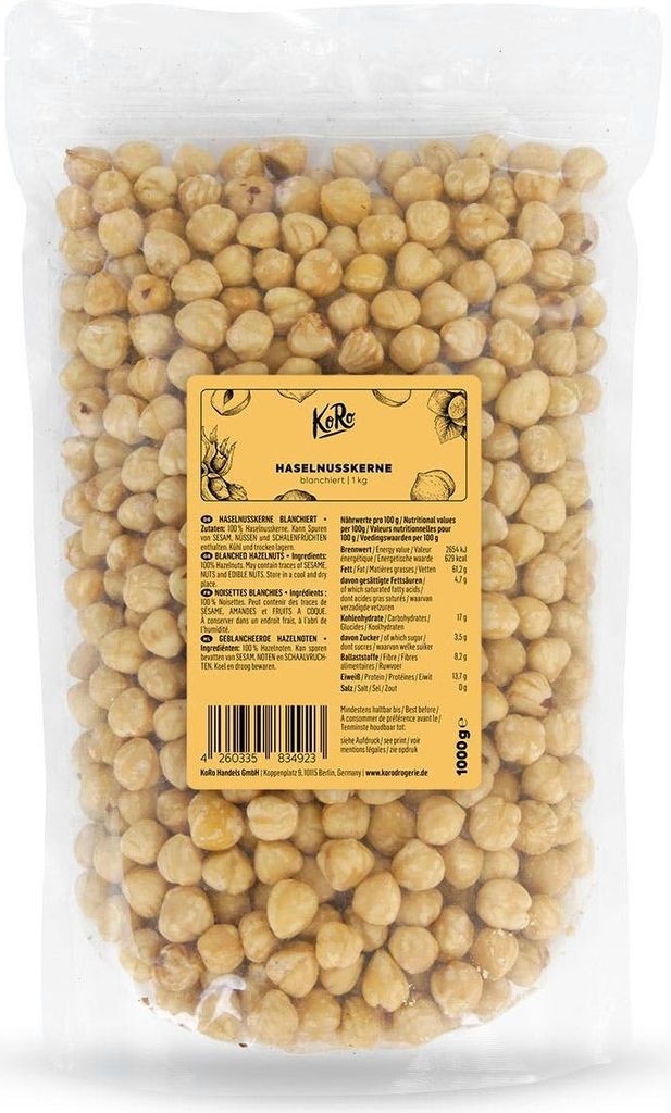 KoRo I Leicht geröstete Haselnusskerne 1 kg