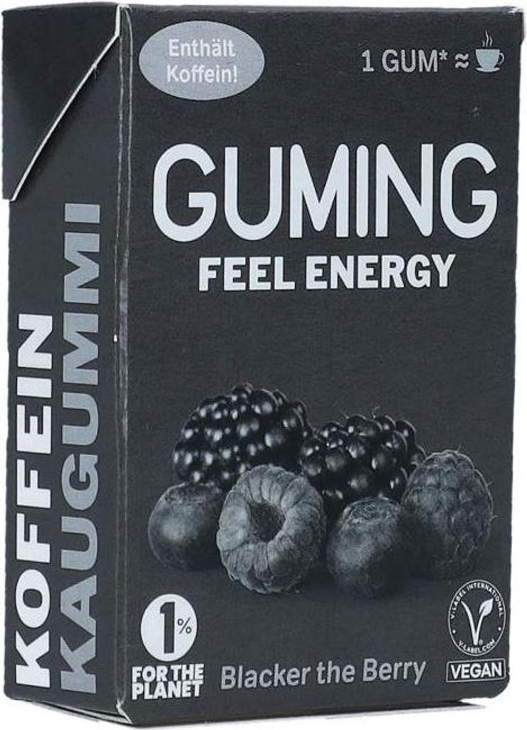 GUMING Feel Energy Kaugummi Blacker the Berry 10er Produktbild 