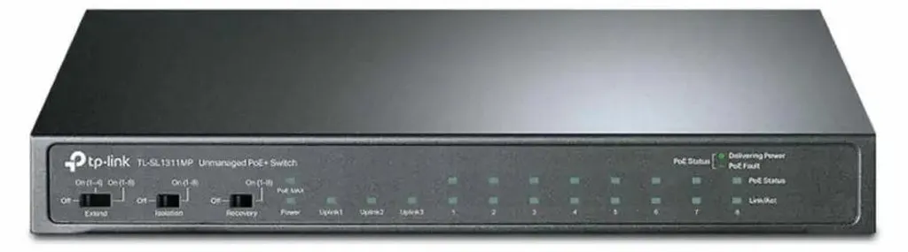 TP-Link TL-SL1311MP Switch PoE avec 8 Ports PoE+ et 3 Ports Uplink Dédiés