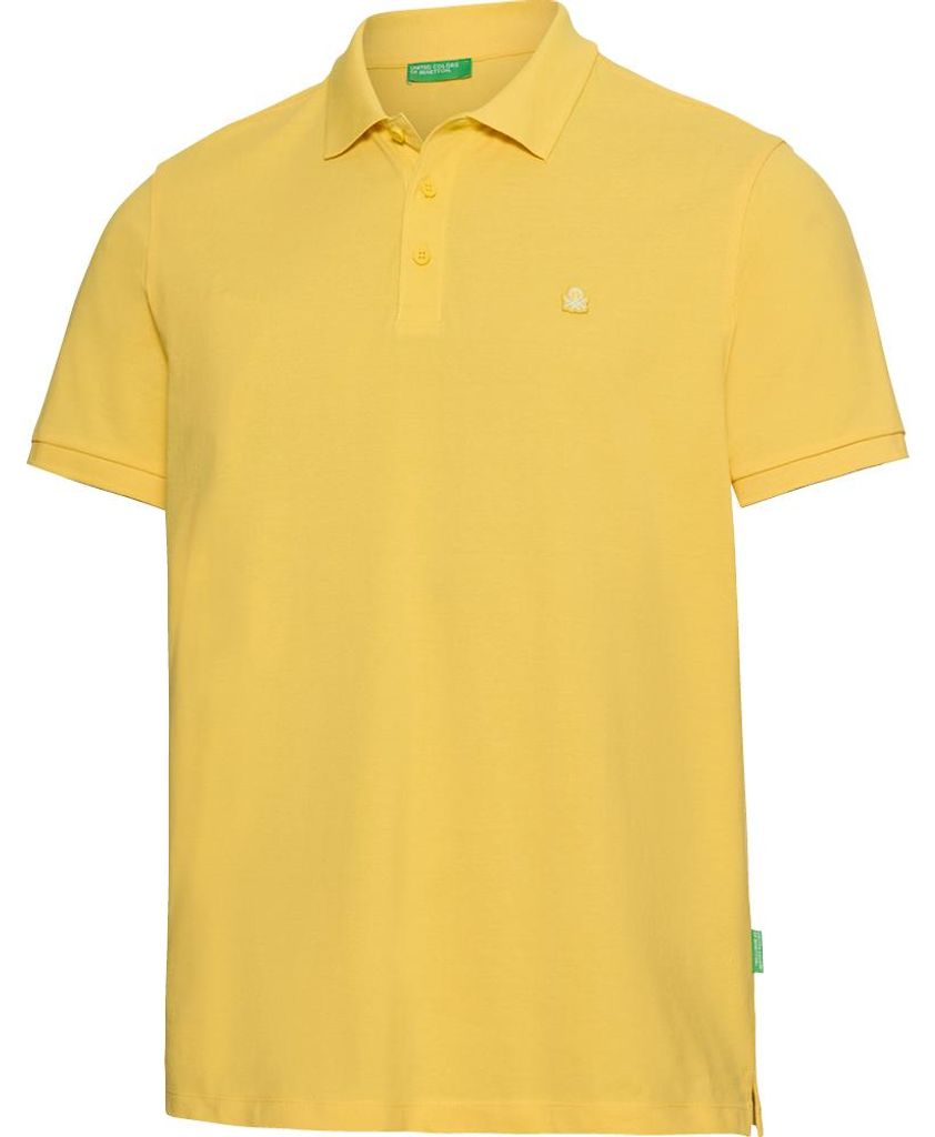Benetton Poloshirt kurzarm uni, unifarben aus 100% Baumwolle