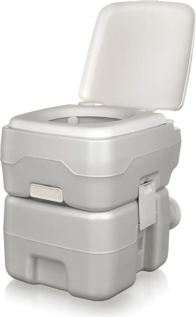 Fini les fuites avec les toilettes portables Happy Green 20L Gris 50660402