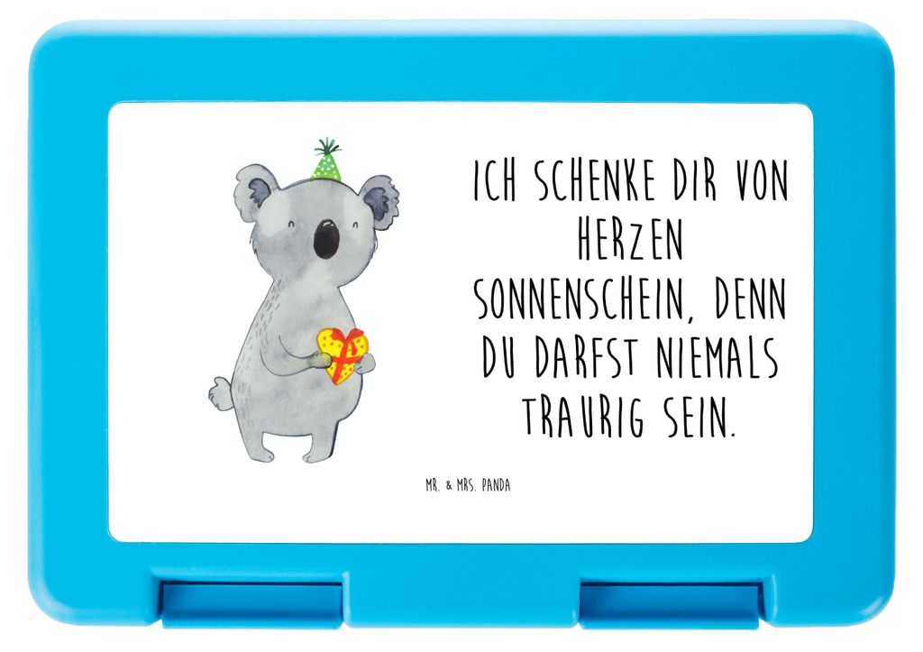 Mr. & Mrs. Panda Lunchbox Koala Geschenk - Weiß - Geburtstag, Bento Box, Vorratsbehälter, Party, Snackbox, Bentobox, Vesperbox, Koalabär
