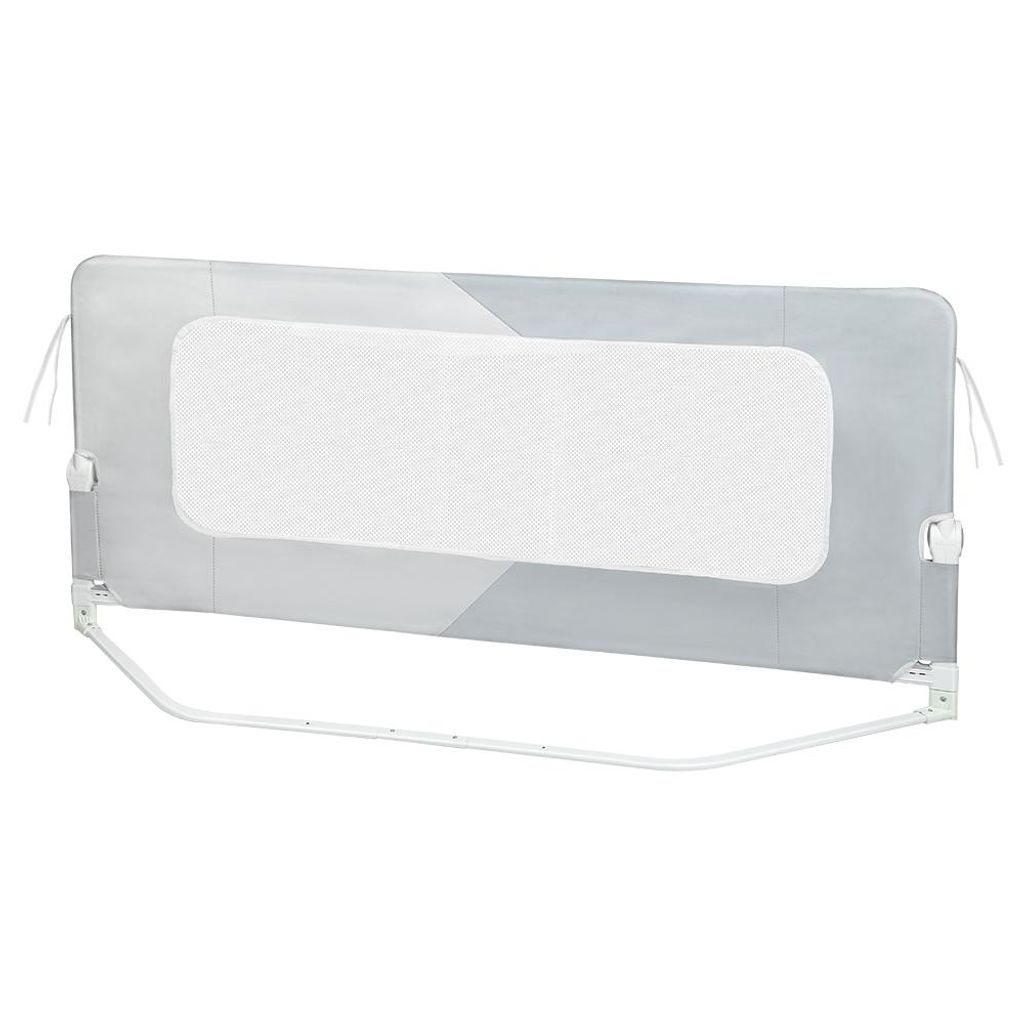 150cm Klappbar Bettgitter Rausfallschutz,Bettschutzgitter Baby,Kinderbettgitter,Rausfallschutz Boxspringbett für Baby & Kleinkinder (Kein Lochen n...