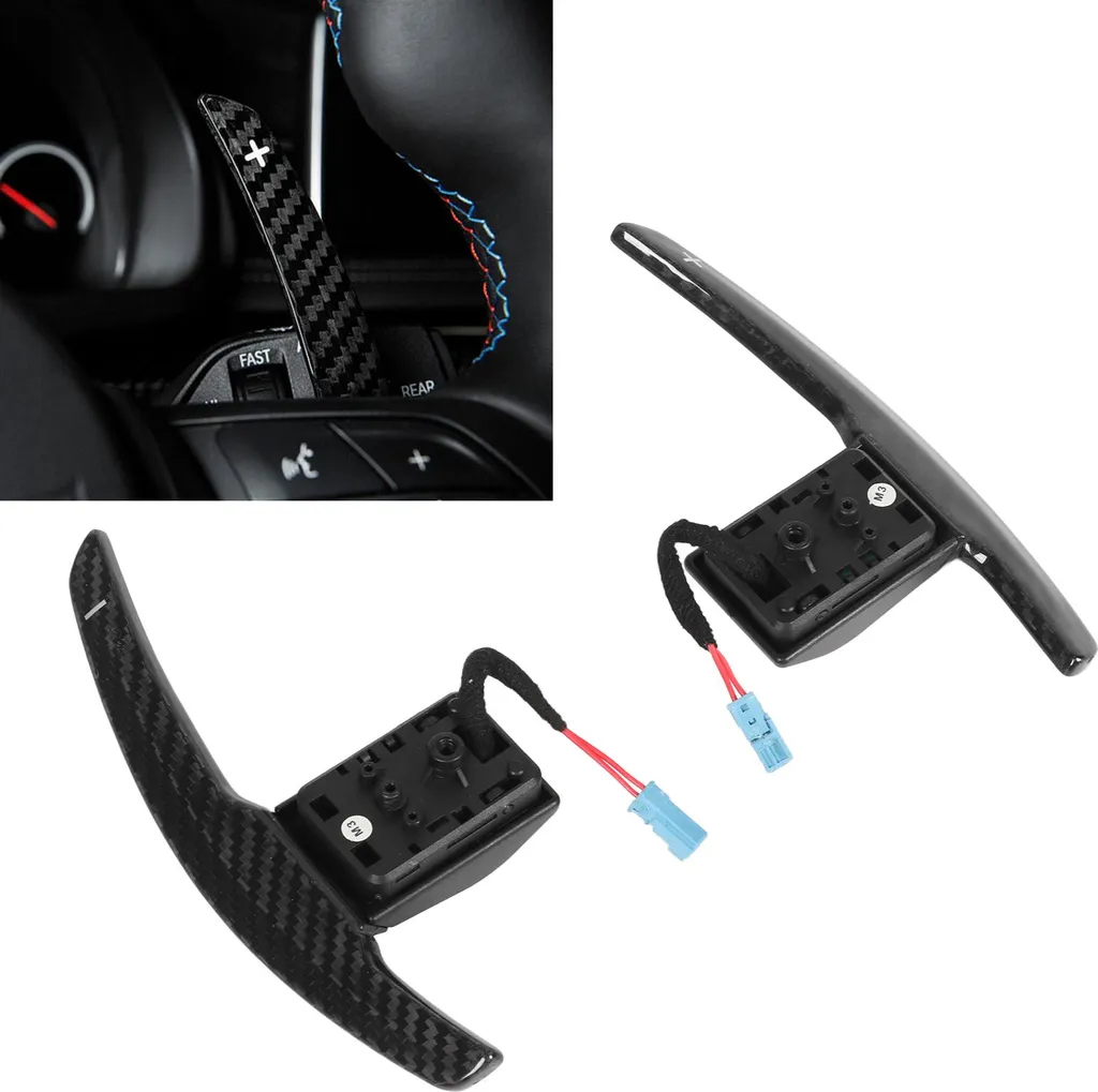 Palettes de changement de vitesse carbone pour conduite sportive BMW