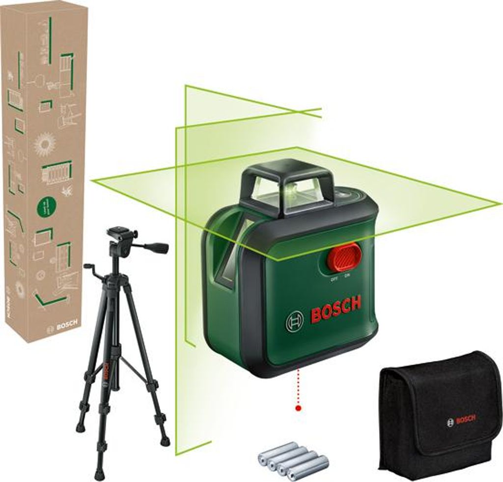 Kreuzlinien-Laser AdvancedLevel 360 Set, Stativ TT 150, Produktbild 