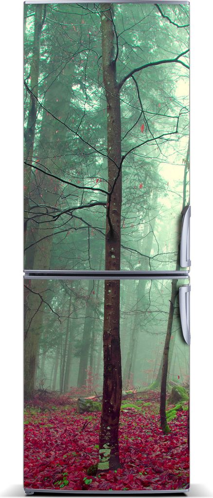 Tulup Kühlschrankdekoration - Magnetmatte - 70 cm x 190 cm - Magnet auf dem Kühlschrank - Wald Im Herbst