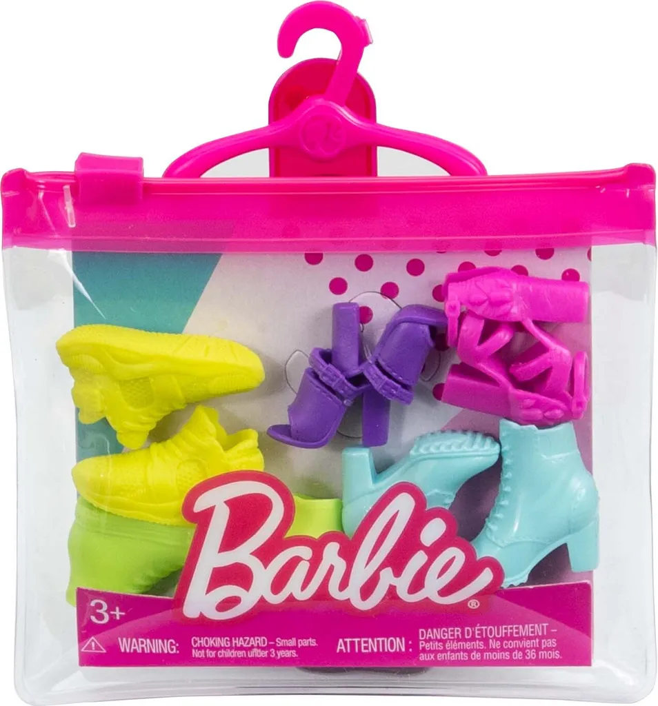 Habillage Barbie lot de 5 paires de chaussures pour tenues de poupées