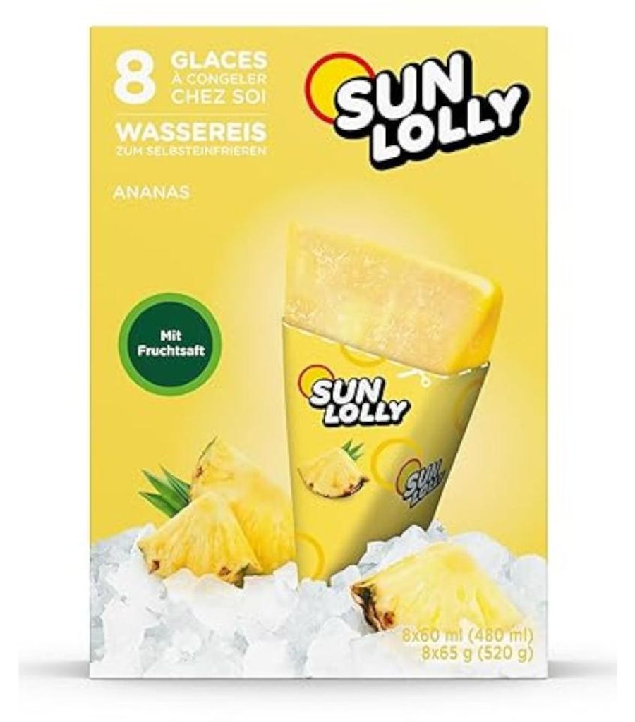 Sun Lolly ananasový vodní led 8x60ml samomrazící balení Obrázek produktu 