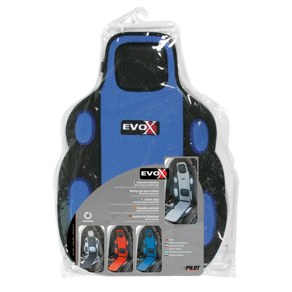 Pilot EVOX Schienale Blu Auto: Design Racing Ergonomico e Comfort Top - 2