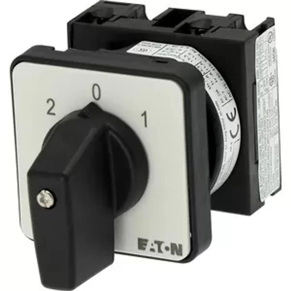 Commutateur électrique Eaton 1 pôle noir T0-1-15421/E pour tableau