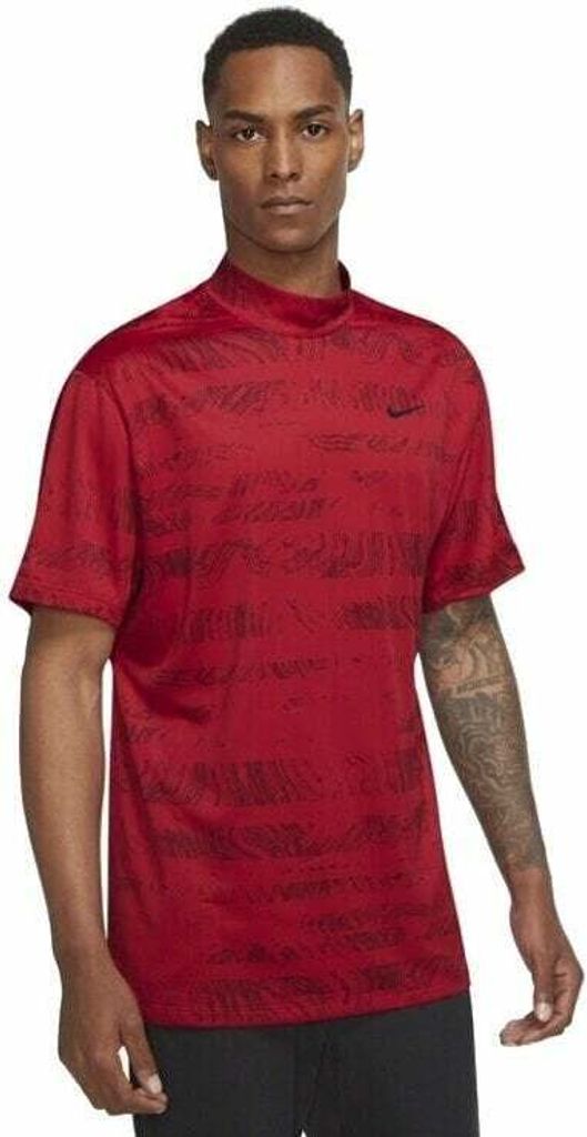 Nike Dri-Fit Tiger Woods Advantage Mock Red/University Red/Black 2XL Polo-Shirt