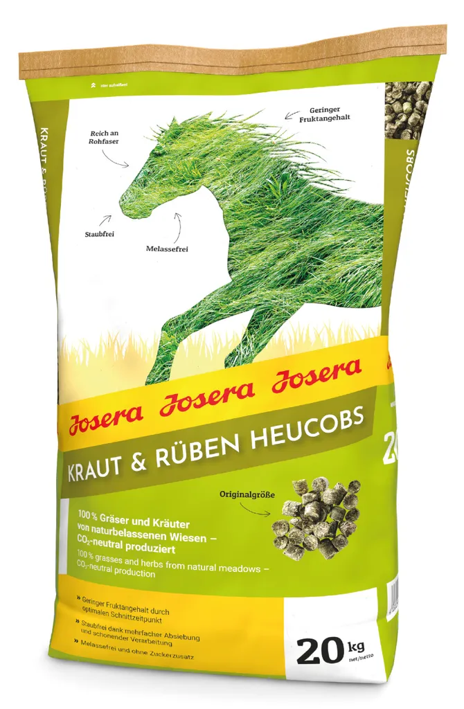 Heucobs Josera 20kg : Substitut de Fourrage Riche en Fibres Naturelles