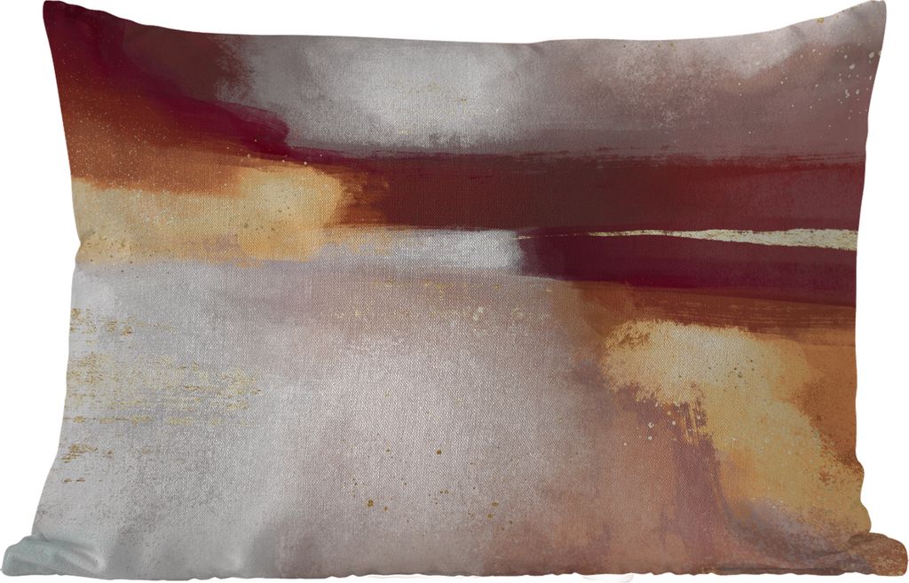 MuchoWow Outdoor Kissen - Malen - Abstrakt - Pastell - 50x30 cm - Wetterfest - Lounge Kissen - Sofa kissen - Wohnzimmer Dekoration