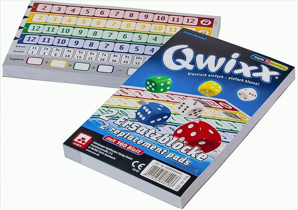 Qwixx - Dodatkowe bloki (zestaw 2) Zdjęcie produktu 