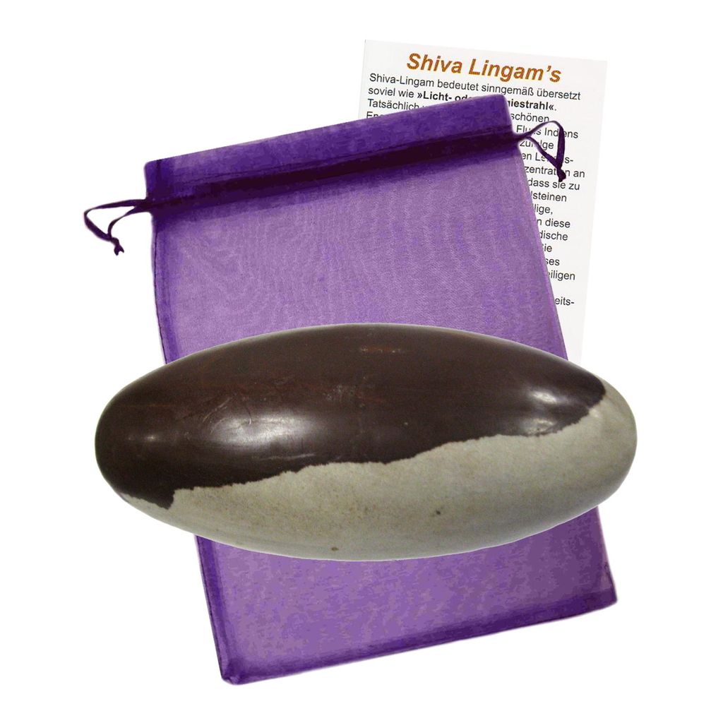 Shiva Lingam ca. 8-10 cm Himalaya Narmada Fluss. Gesundheit Produktbild 