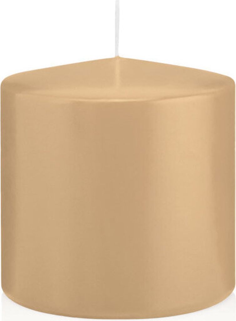 Stumpenkerzen Sand 100 x Ø 98 mm, 6 Stück