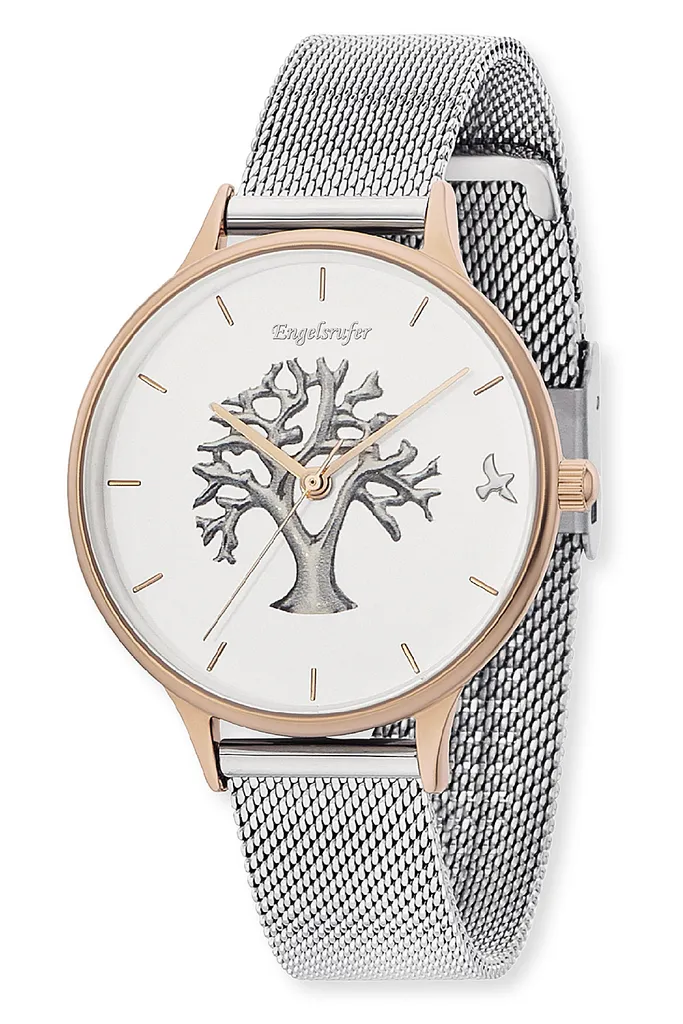 Montre Arbre de Vie Engelsrufer Dorée Maille Milanaise ERWA-TREE02