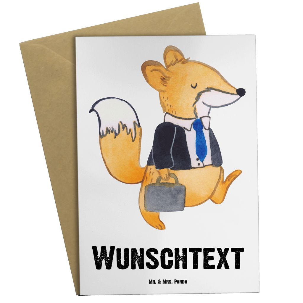 Mr. & Mrs. Panda Personalisierte Grußkarte Anwalt mit Herz - Weiß - Personalisierte Geschenke, Danke, Grußkarte selbst gestalten, Personalisiert...