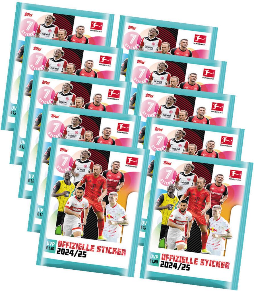 Topps Bundesliga Sticker 2025 - Fußball Sammelsticker - 10 Produktbild 