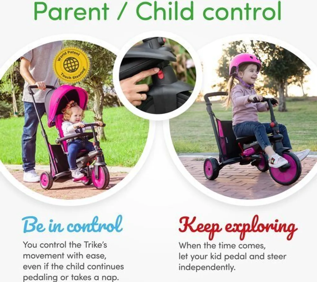 Tricycle STR3 smarTrike Pliage Compact avec Direction One Touch - 13