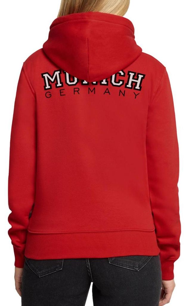 Spreadshirt Munich München Deutschland Streetwear College Damen Premium Hoodie, L, Rot