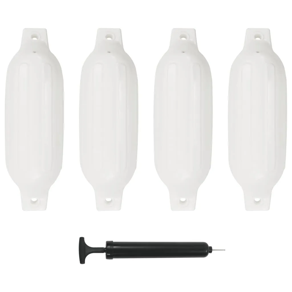 Évitez les rayures de coque avec ce lot de 4 défenses de bateau PVC