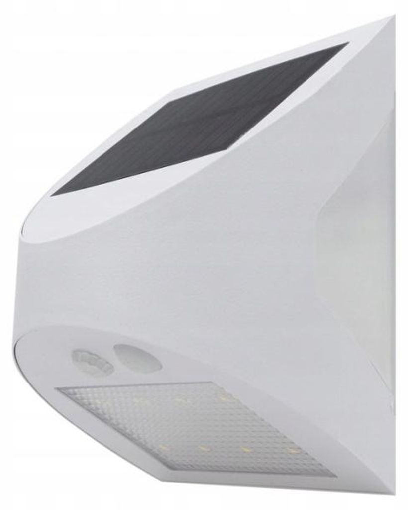 Kinkiet solarny LED czujnik PIR i zmierzchu biały 3W Zdjęcie produktu 
