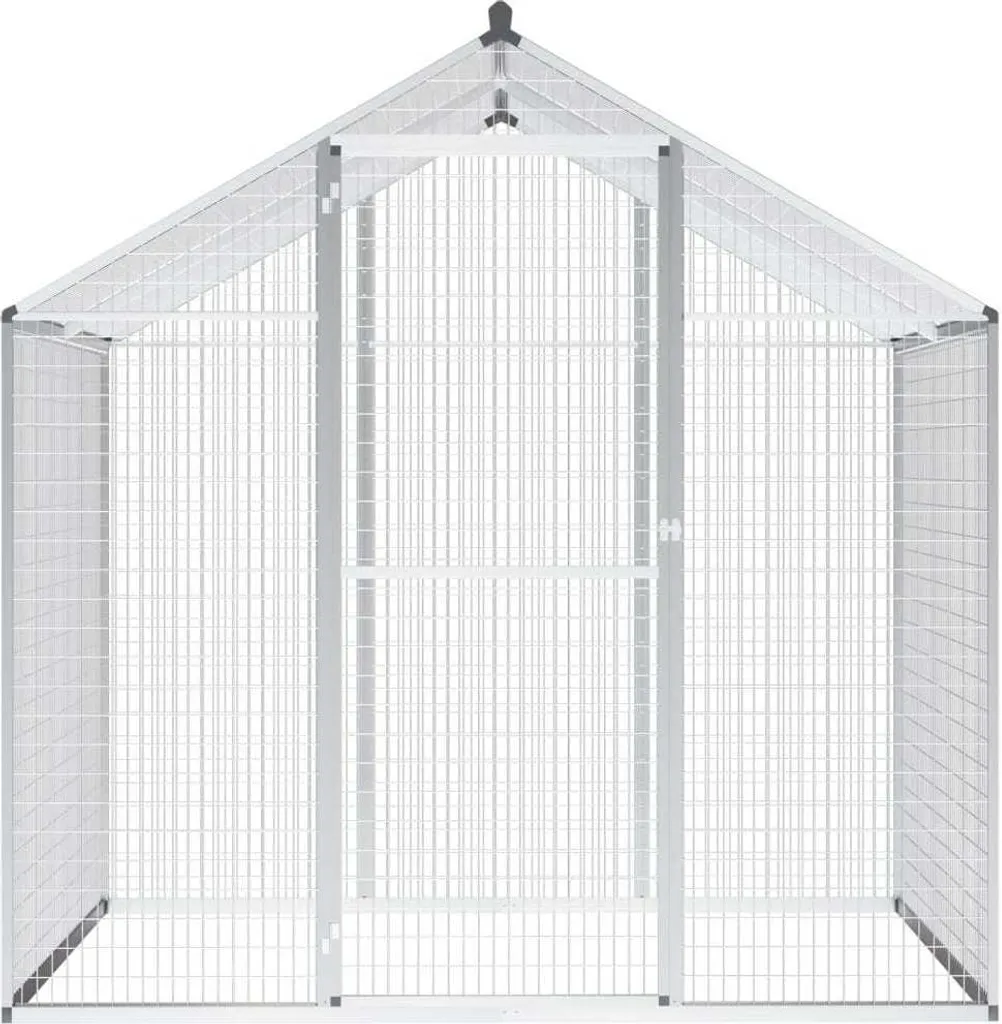 Volière anti-prédateur en aluminium 178x122x194 cm - Sécurité renforcée