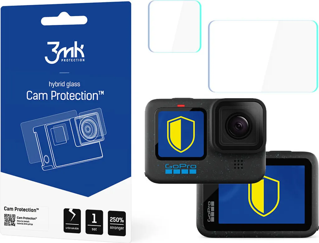 Kit Protezione 3mk per GoPro Hero 12: Durata e Resistenza Semplice