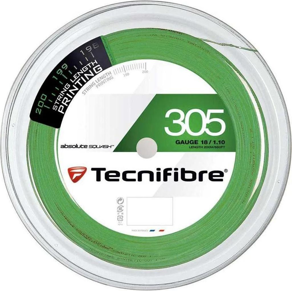 Tecnifibre 305 200 M Kürbisrolle Grün 1.10 mm Grün 1.10 mm