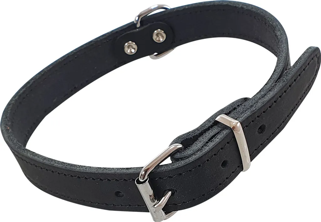 Collare Nobby TABIL Pelle Nera 52cm - Qualità Premium Prezzo OK