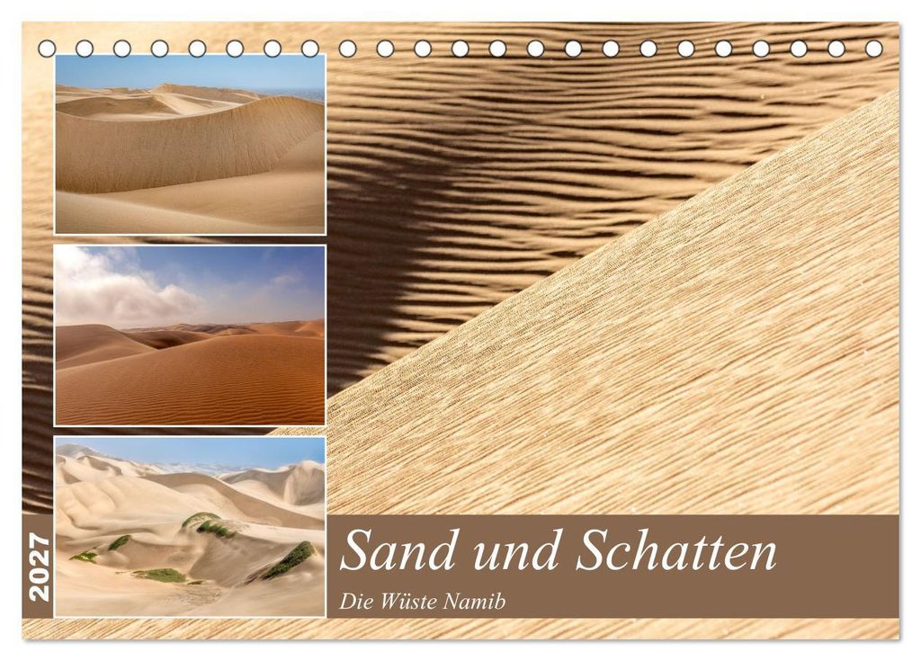 Sand und Schatten (Tischkalender 2027 DIN A5 quer), CALVENDO Monatskalender