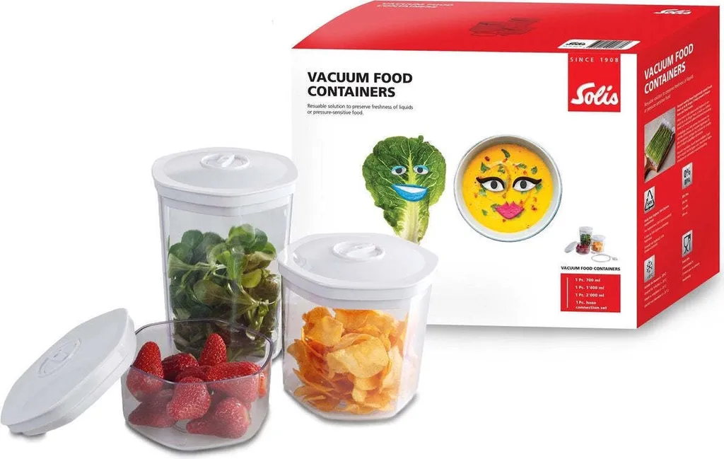 Solis Set Contenitori Sottovuoto - Salva Freschezza per Tutta la Famiglia - 4