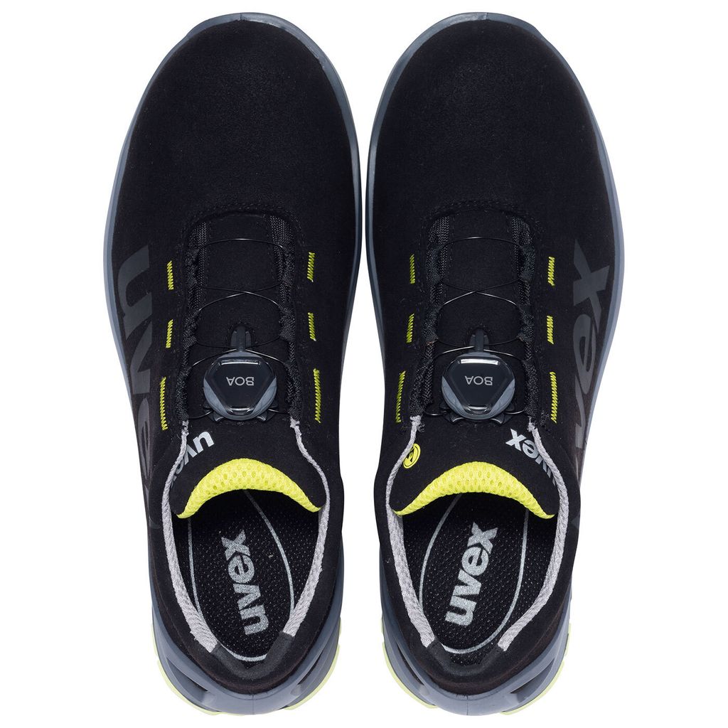 uvex 1 Halbschuhe S2 schwarz, gelb Weite 11 Gr. 43 Produktbild 5