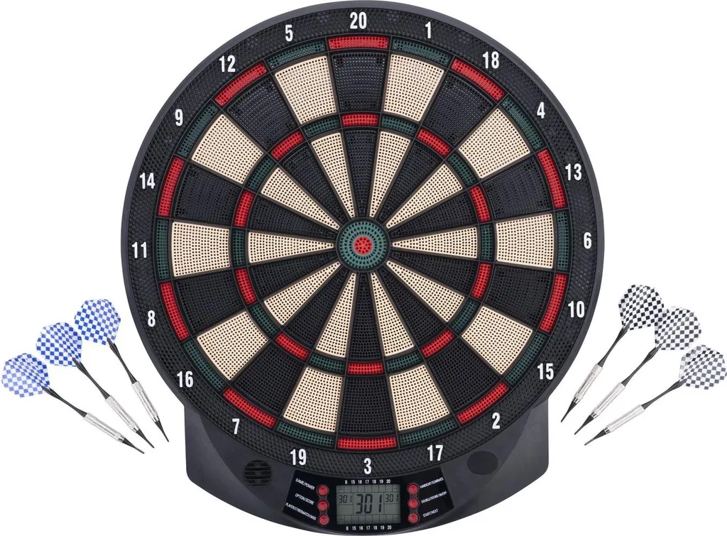 Jeu de fléchettes Longfield cible électronique programmable 18 jeux