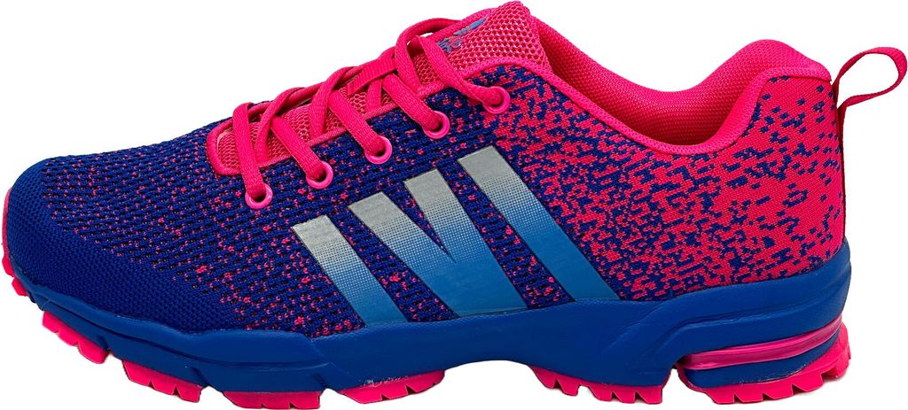 Venustein Herren Damen Sportschuhe Turnschuhe Laufschuhe Sneaker Hallenschuhe, Königsblau, Fuchsia, Größe 39