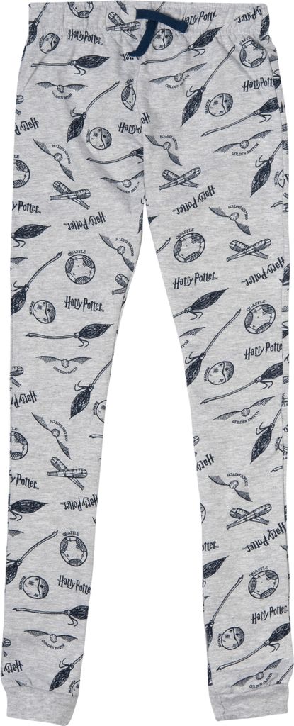 Harry Potter Jogginghose für Jungen Quidditch Kinder Trainingshose Sweathose Hose Grau 110-116